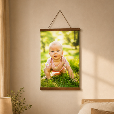 Fotoplakát čtverec v dřevěné liště