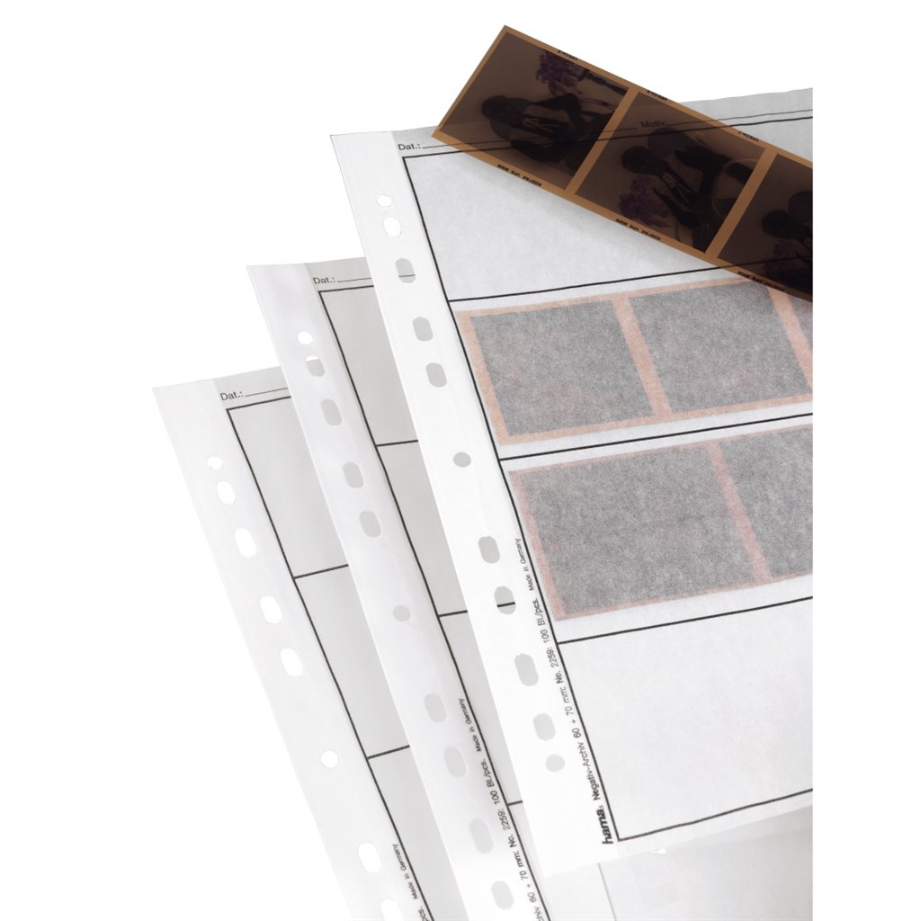 Foto: Obal na negativ, 6 x 7 cm, pergamen matný, 260x310 mm, 100 ks