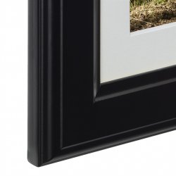 Rámeček dřevěný IOWA, černá, 18x24 cm