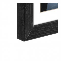 Rámeček dřevěný OSLO, černá, 15x20 cm