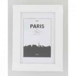 Rámeček plastový PARIS, bílá, 10x15 cm