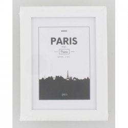 Rámeček plastový PARIS, bílá, 13x18 cm
