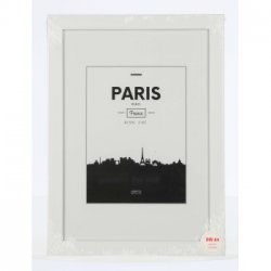 Rámeček plastový PARIS, bílá, 21x29,7 cm