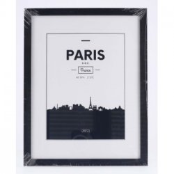 Rámeček plastový PARIS, černá, 30x40 cm