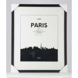 Rámeček plastový PARIS, černá, 40x50 cm