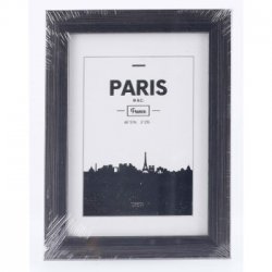 Rámeček plastový PARIS, šedá, 13x18 cm