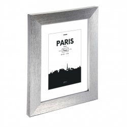Rámeček plastový PARIS, stříbrná, 10x15 cm