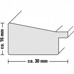 Rámeček plastový PORTO, javor, 13x18 cm