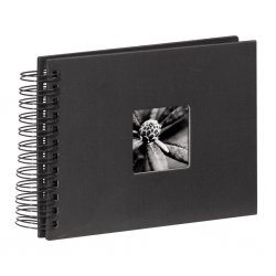 Album klasické spirálové FINE ART 24x17 cm, 50 stran, černé
