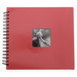 Album klasické spirálové FINE ART 28x24 cm, 50 stran, flamingo