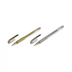 Hybrid Gel Grip Creative Pen Set, golden/silver