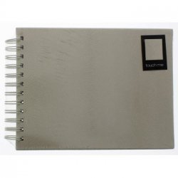 Album klasické spirálové TANGO 24x17 cm, 50 stran, krémové, bílé listy