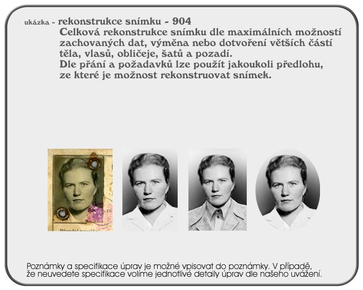 Náhledový obrázek produktu: Samostatné grafické úpravy